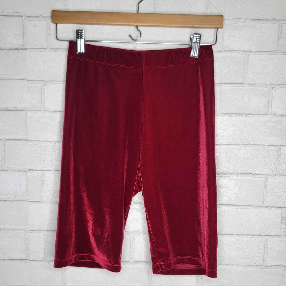Fabletics Red Velvet Bicycle Shorts